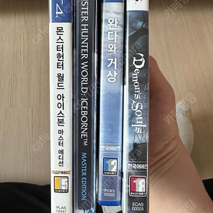 ps5 데몬즈소울 완다와거상 몬스터헌터 아이스본