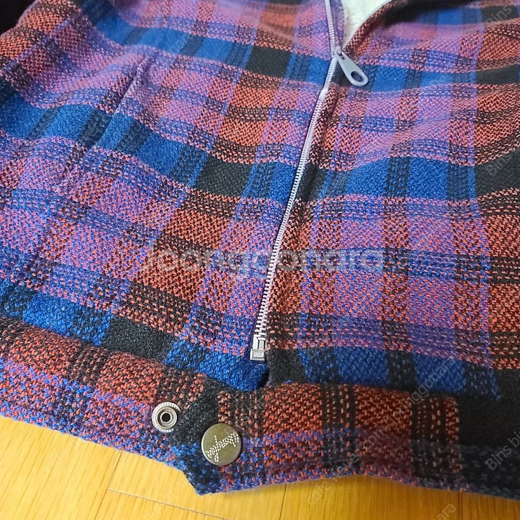 랭글러 울 체크 쉐르파 셰르파 자켓 100사이즈 리 리바이스 lee levis rrl 랄프로렌 바스통 이스트로그 유...--3