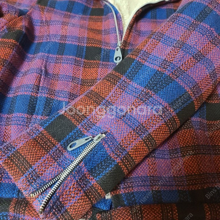 랭글러 울 체크 쉐르파 셰르파 자켓 100사이즈 리 리바이스 lee levis rrl 랄프로렌 바스통 이스트로그 유...--4