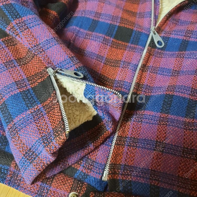 랭글러 울 체크 쉐르파 셰르파 자켓 100사이즈 리 리바이스 lee levis rrl 랄프로렌 바스통 이스트로그 유...--5