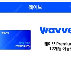 웨이브(wavve) 프리미엄 12개월 상품권 10만 (4인가능)