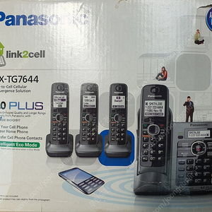 Panasonic 무선전화기 KX-TG7644 Set 미사용