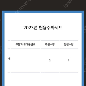 2023 현용주화 1세트