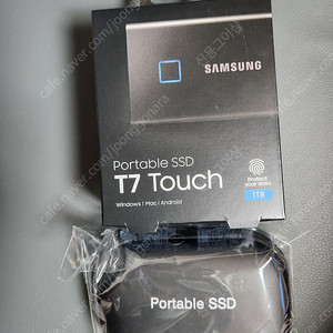 삼성 외장SSD T7 터치(블랙) 미개봉 판매