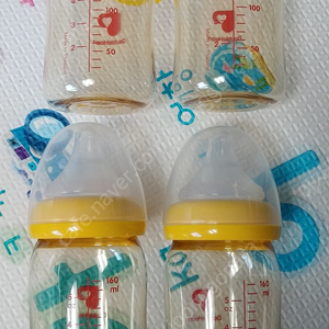 더블하트 160ml 젖병 + 젖꼭지 S 사이즈