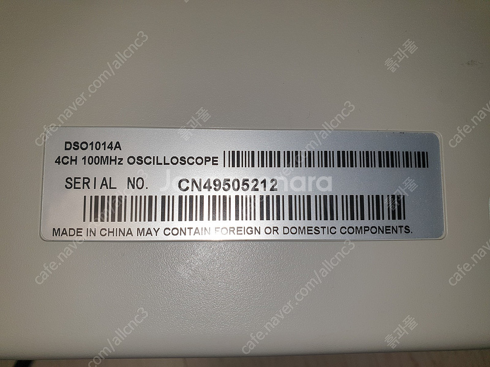 오실로스코프 100MHZ 4Ch Agilent DSO1014A--2