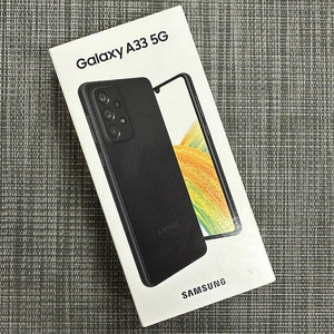 (새상품)갤럭시A33 128기가 블랙 풀박스 미사용폰 30만원 판매해요