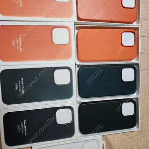 아이폰 14프로맥스 pro max 정품 가죽 케이스 및 맥세이프 투명케이스 판매