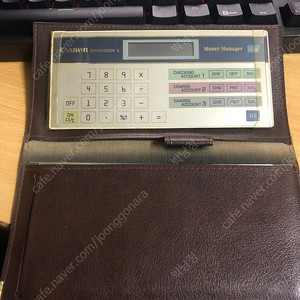 캐논 고전 지갑형 계산기 1985년 체크북2