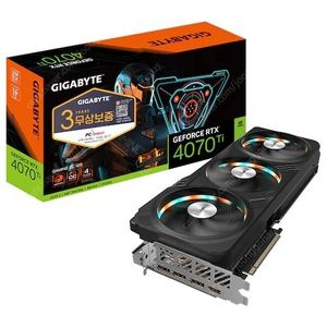 GIGABYTE RTX 4070 Ti Gaming OC D6X 12GB 신품 팝니다.