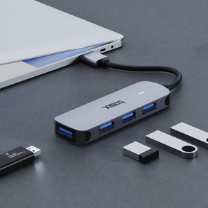 베이식스 BX4C/BX4A USB-C타입/USB-A타입 to USB3.0 4포트 4in1 허브
