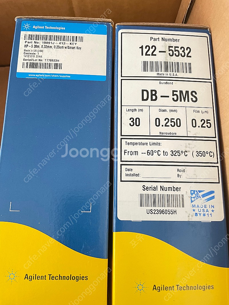 agilent GC column HP5, DB5ms... 중고나라 카페에서 운영하는 공식 사이트