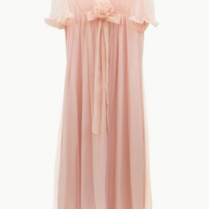 프레클 원피스 (Freckle - rose brooch sheer dress in pink)