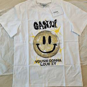 GANNI 가니 스마일 디스코 티셔츠 XS (새상품)