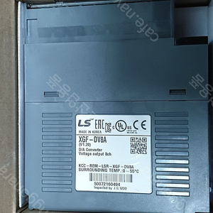 LS PLC , XGF-DV8A , D/A Converter ,전압 출력 , 0~10VDC 8ch , 아날로그출력모듈 , 8채널