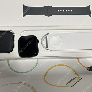 부산 애플워치8 미드나잇블루 45mm GPS 알류미늄 단순개봉 애플케어가입 63만원