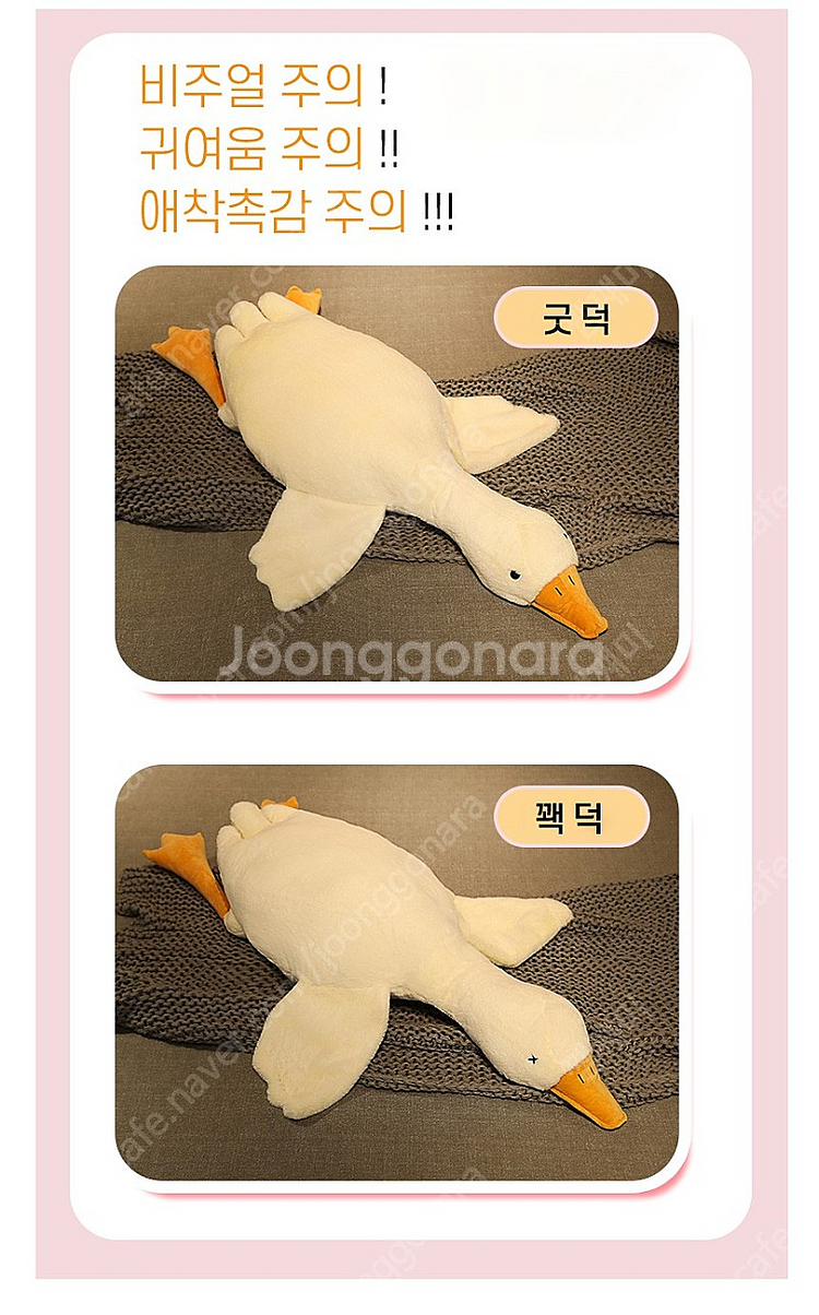 조규성 대형오리 애착인형 팔아요~할인가격--1