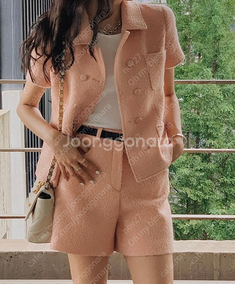 (오늘만 판매) 레디투웨어 브린 트위드 아프리콧 컬러 1사이즈 판매합니다--3