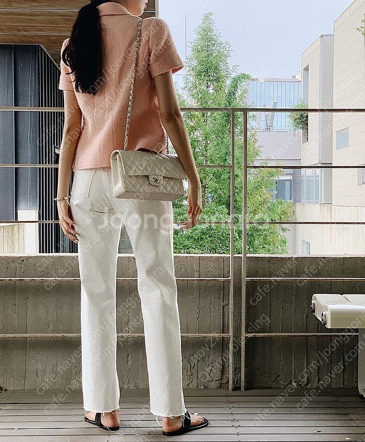 (오늘만 판매) 레디투웨어 브린 트위드 아프리콧 컬러 1사이즈 판매합니다--5