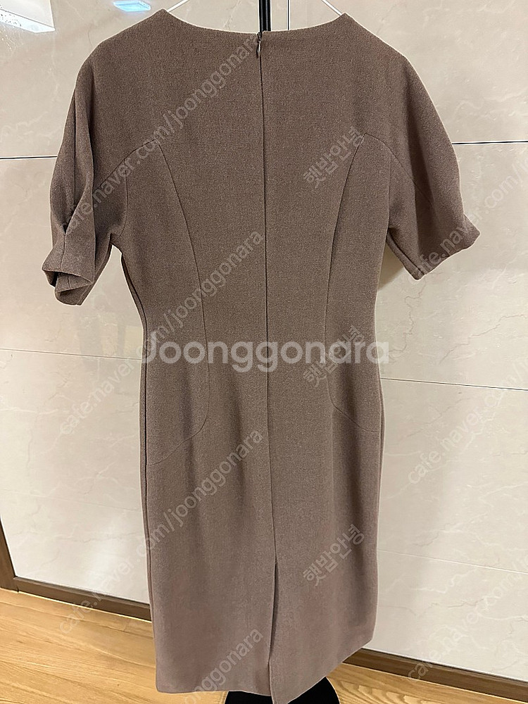 브라운 모직원피스 55사이즈 새상품--1