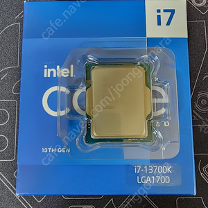 CPU intel i7-13700k 정품 개봉