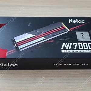 Netac NV7000 2TB PCIe 4.0 지원 TLC 타입 3D NAND 새제품