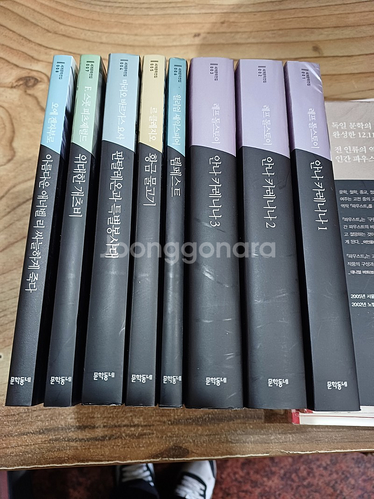 문학동네 .세계문학전집. | 소설/만화책 | 중고나라
