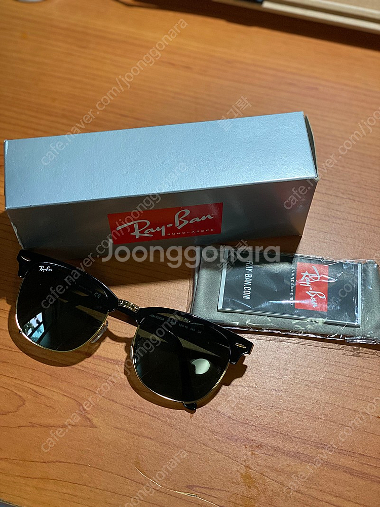 [미착용]레이벤 클럽마스터 55사이즈 판매합니다.--1