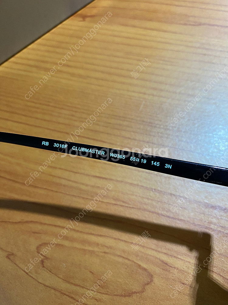 [미착용]레이벤 클럽마스터 55사이즈 판매합니다.--2