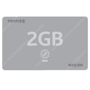 SK 데이터쿠폰 2GB