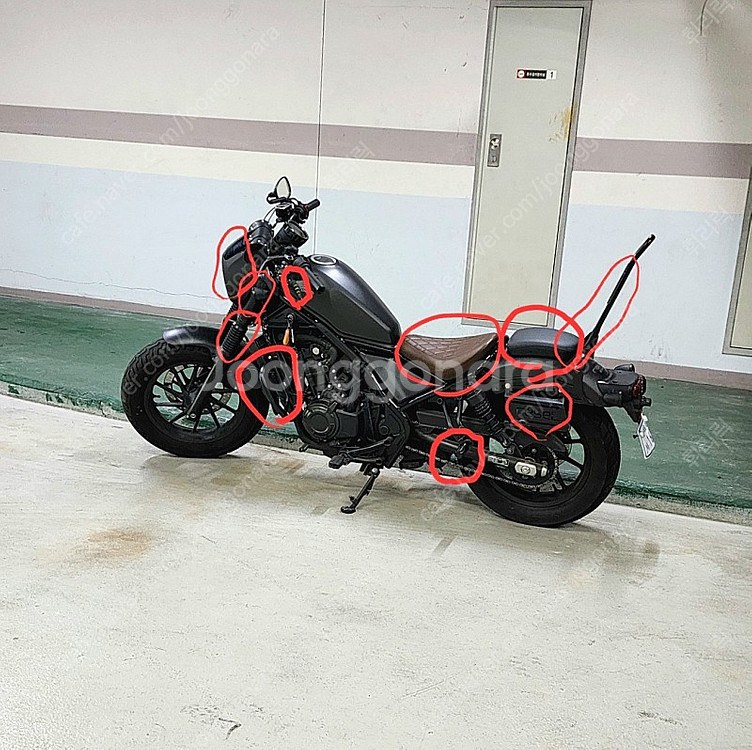 혼다 레블500 cmx500 무광블랙--1