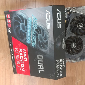 수원직거래 11만 - AMD 그래픽카드 - RX6500XT / ASUS RX 6500 XT (성능: GTX 1650 이상 ~ GTX1660 사이)