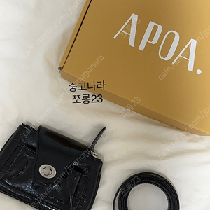 apoa 마이크로 월렛 백 블랙