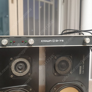 야마하 ns10m(YAMAHA NS10M) + 크라운앰프 (CROWN D-75) 스피커와 앰프 조합 판매