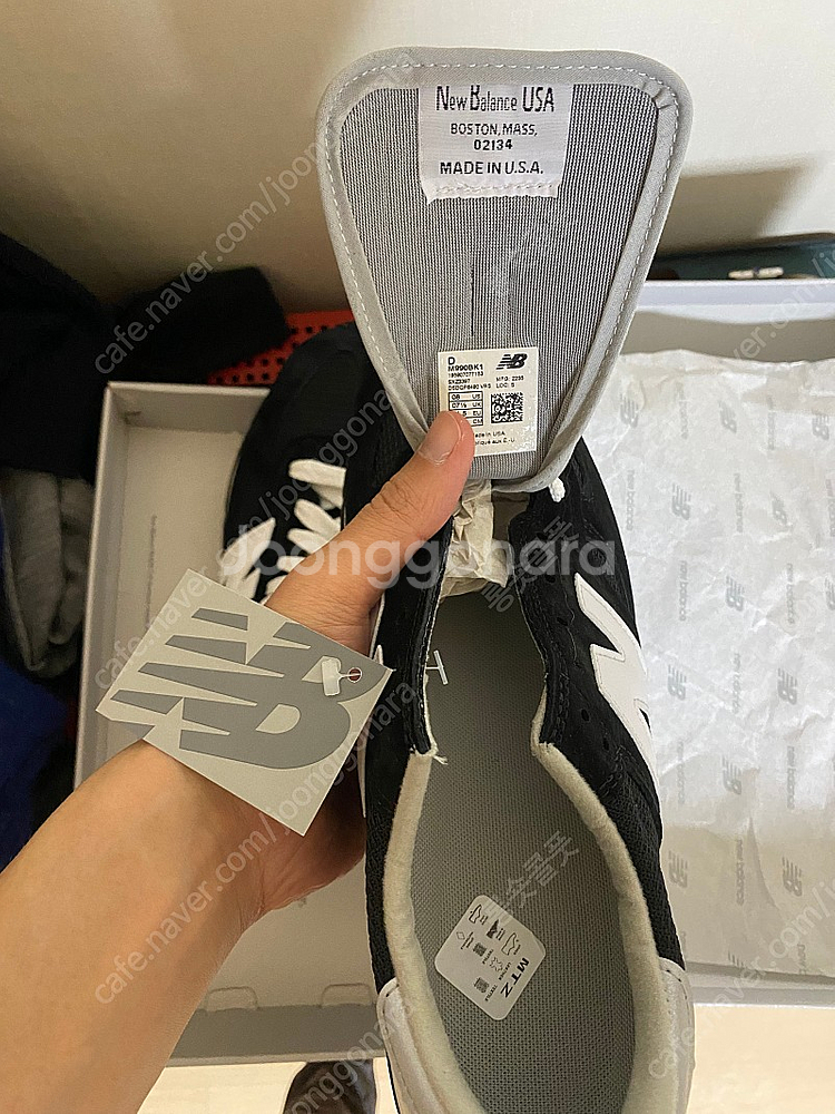 [뉴발란스] 990v1 블랙 260mm(새상품)--0
