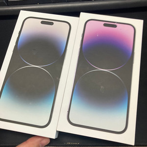 부산 아이폰14프로맥스 블랙 딥퍼플 128기가 미개봉 새상품 148만원