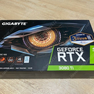 GIGABYTE 지포스 RTX 3080 Ti Gaming OC D6X 12GB (미개봉)