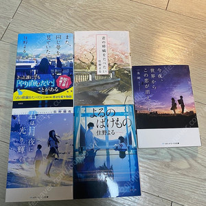 일본원서/신카이마코토 공식비주얼 가이드북,스즈메의 문단속,거울의 외딴성,나미야잡화점의 기적,날씨의아이, 오늘밤 세계에서 이사랑이 ~등등