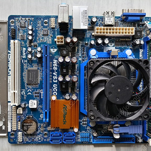 ASRock N68-VS3 UCC메인보드+Athlon II X2 250(레고르3.0GHz,AM3)CPU+CPU쿨러+6GB ...