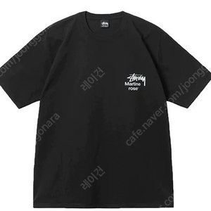 [M] (스투시 x 마틴로즈) 콜라주 피그먼트 다이드 티셔츠 블랙