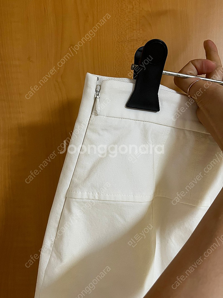 타임 백 슬릿 플랩 스커트--6