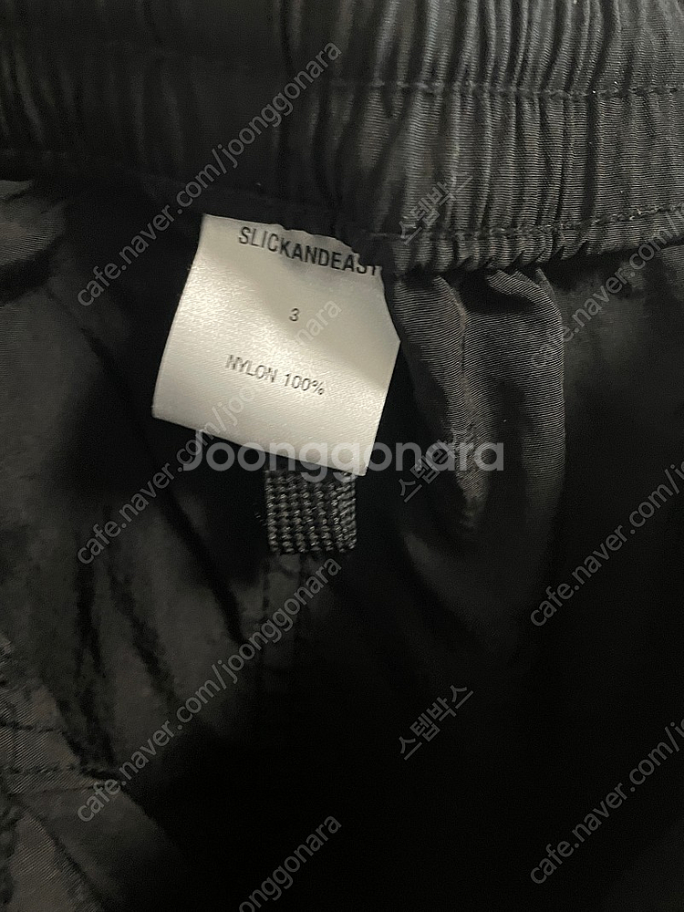 슬릭앤이지 파크팬츠 블랙 3사이즈--1