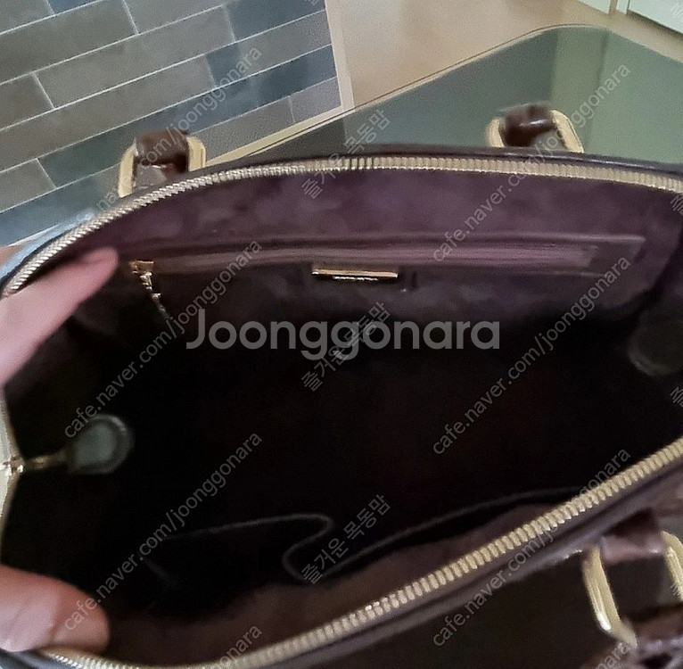 피에르가르뎅 리얼 악어가죽 핸드백--3