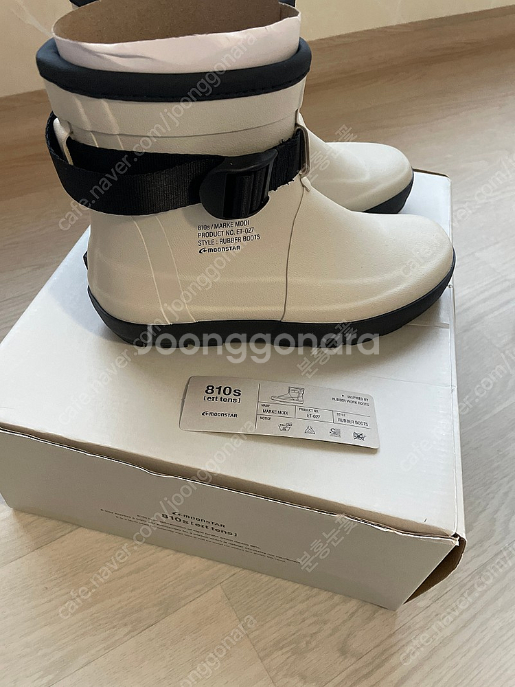 문스타 810s 레인부츠 마르크 모디 화이트 220mm--3
