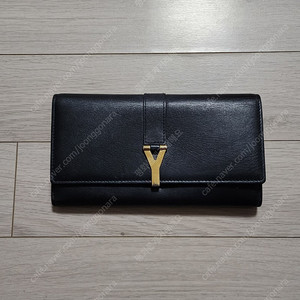 [정품] 생로랑 지갑 생로랑 Y 로고 장지갑 카바시크