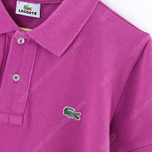 W(S) LACOSTE 라코스테 반팔 카라 티셔츠 퍼플보라