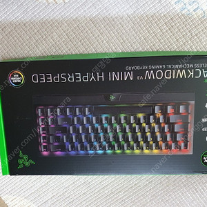 레이저 블랙위도우 미니 하이퍼스피드 정품(RAZER BLACKWIDOW V3 MINI HYPERSPEED) 택포