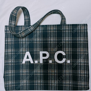 [급처] 아페쎄 APC 다니엘라 체크 토트백 새제품