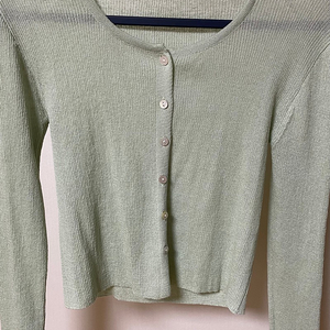 더위시 vase slim cardigan (mint)