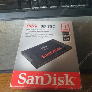 sandisk ultra ssd 1tb 미개봉품 59000원 (디램 있는 제품)